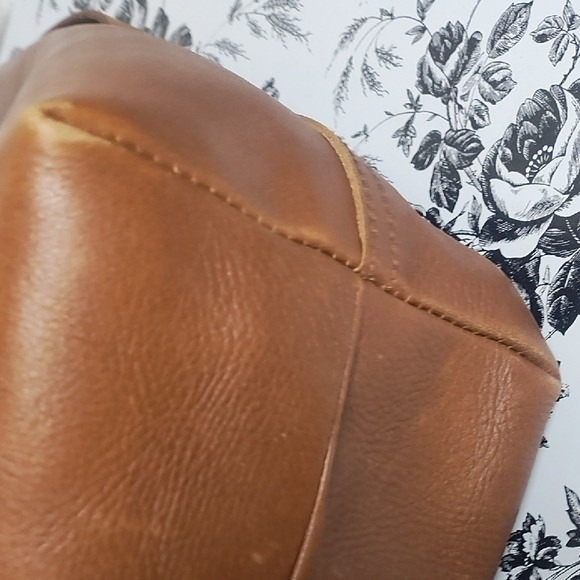 Madewell Leather Transport Tote Bag Shoulder Crossbody Adjustable Strap Brown - Picture 13 of 15